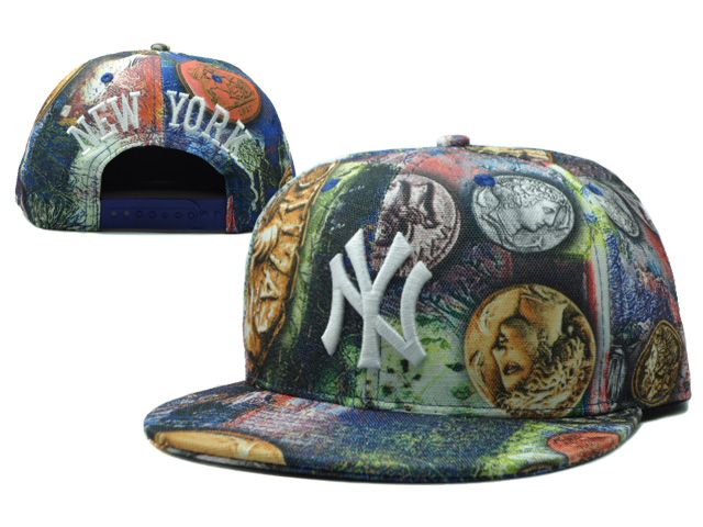 MLB New York Yankees NE Snapback Hat #158